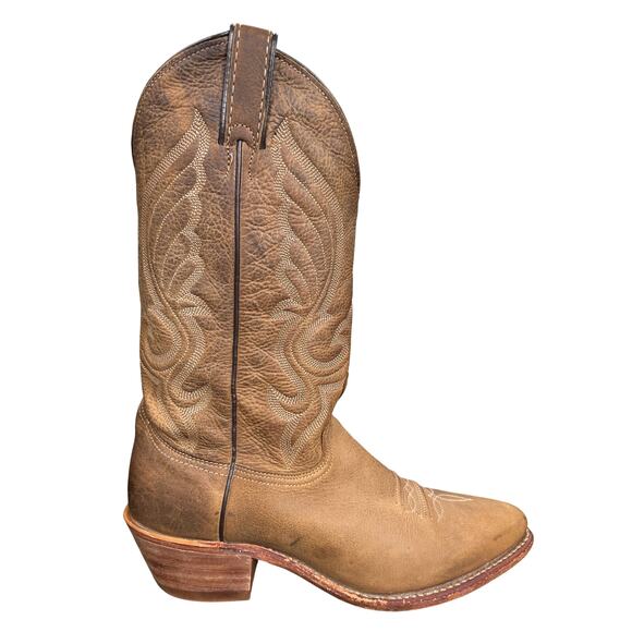 Vintage Abilene Men’s Brown Leather Cowboy Boots Size US 8 D